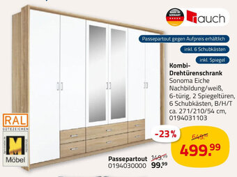 ROLLER Rauch Kombi Drehtürenschrank Angebot