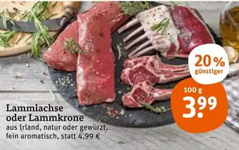 tegut Lammlachse oder Lammkrone 100 g Angebot