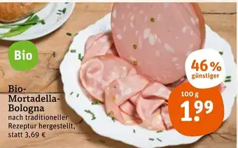 tegut Bio Mortadella Bologna 100 g Angebot