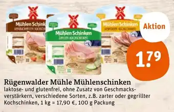 tegut Rügenwalder Mühle Mühlenschinken 100 g Packung Angebot