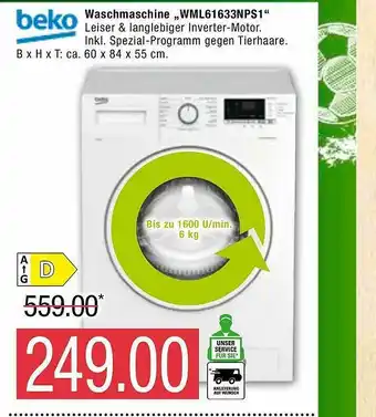 Marktkauf Beko Waschmaschine Wml61633nps1 Angebot