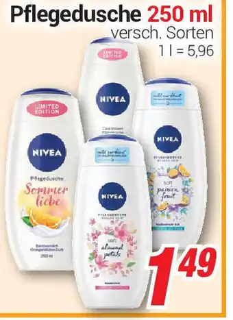 CENTERSHOP Nivea Pflegedusche 250ml Angebot