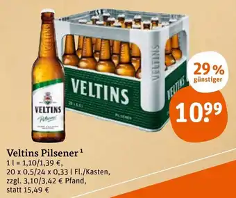 tegut Veltins Pilsener 20x0,5L / 24x0,33L Angebot