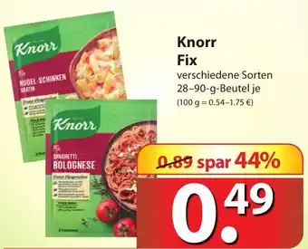 Famila Nord Ost Knorr Fix 28-90g Beutel Angebot