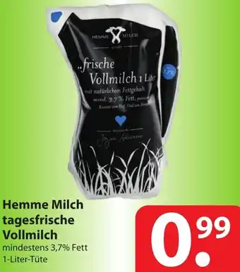 Famila Nord Ost Hemme Milch tagesfrische Vollmilch 1L Angebot