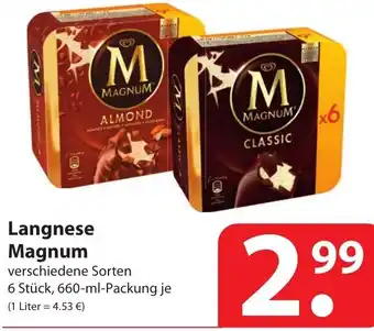 Famila Nord Ost Langnese Magnum 660ml Angebot