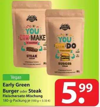 Famila Nord Ost Early Green Burger oder Steak 180g Angebot