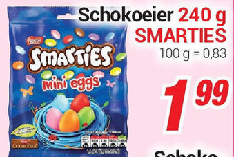 CENTERSHOP Schokoeier 240g Smarties Angebot