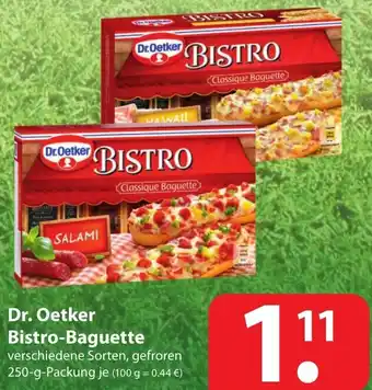 Famila Nord Ost Dr. Oetker Bistro Baguette 250 g Angebot