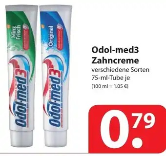 Famila Nord Ost Odol med 3 Zahncreme 75 ml Tube Angebot