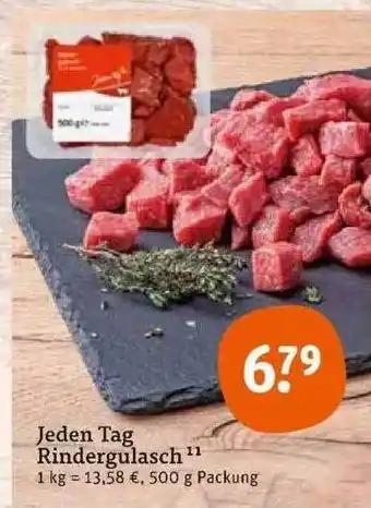 tegut Jeden tag rindergulasch Angebot