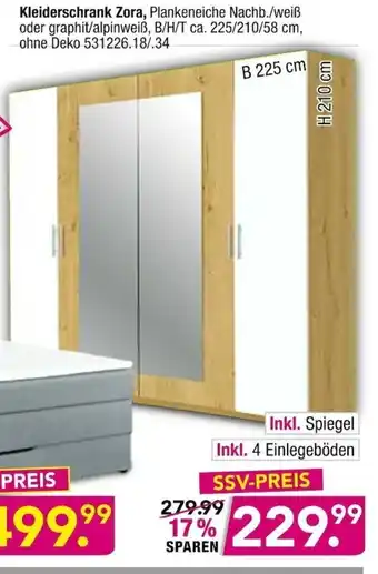 Möbel Boss Kleiderschrank Zora Angebot