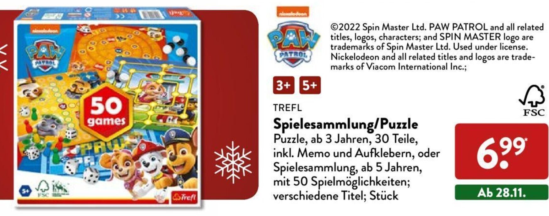 Trefl Spielesammlung/Puzzle Angebot bei Aldi Nord