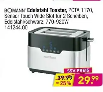 Möbel Boss Bomann Edelstahl Toaster Angebot