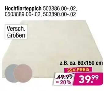 Möbel Boss Hochflorteppich Angebot