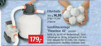 Bauhaus Filterballs, Sandfilteranlage 'flowclear 42' Angebot