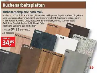 Bauhaus Küchenarbeitsplatte Nach Maß Angebot