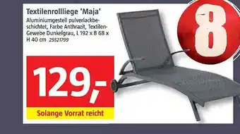 Bauhaus Textilenrollliege 'Maja' Angebot