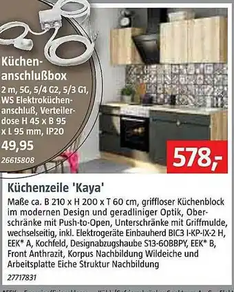 Bauhaus Küchenzeile 'Kaya' Angebot