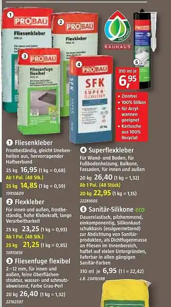 Bauhaus Fliesenkleber Angebot