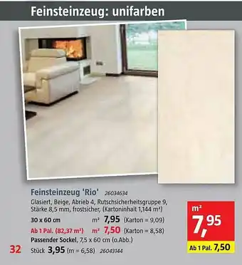 Bauhaus Feinsteinzeug 'Rio' Angebot