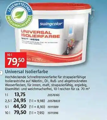 Bauhaus Universal Isolierfarbe Angebot