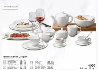 Selgros Ritzenhoff&breker porzellan-serie skagen Angebot