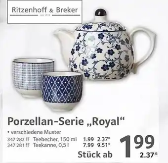 Selgros Ritzenhoff&breker porzellan-serie royal Angebot