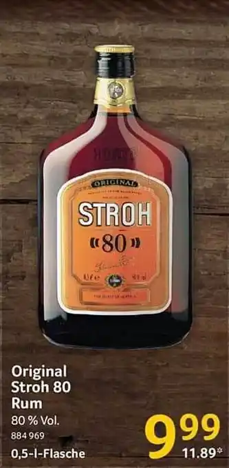 Selgros Original stroh 80 rum Angebot