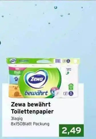 CAP Markt Zewa bewährt toilettenpapier Angebot