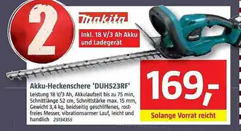 Bauhaus Akku Heckenschere 'DUH523RF' Angebot