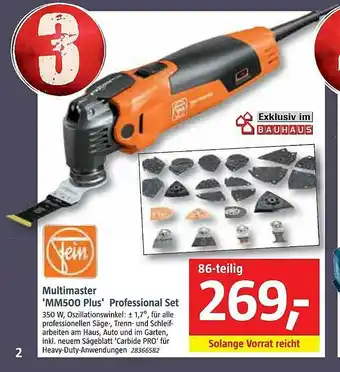 Bauhaus Multimaster 'mm500 Plus' Professional Set Angebot