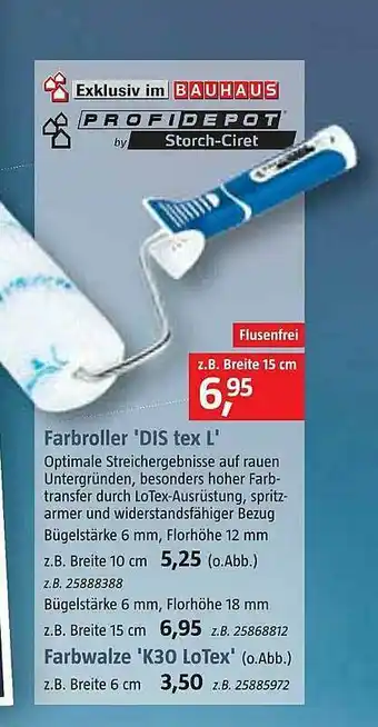 Bauhaus Farbroller 'DIS Tex L' Angebot