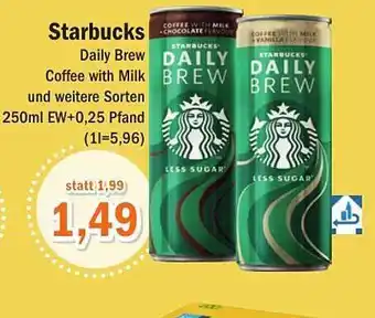 Aktiv Irma Starbucks daily brew coffee with milk und weitere sorten Angebot