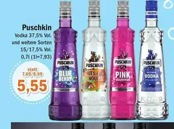 Aktiv Irma Puschkin vodka 37,5% vol. Angebot