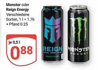 Globus Monster oder reign energy Angebot