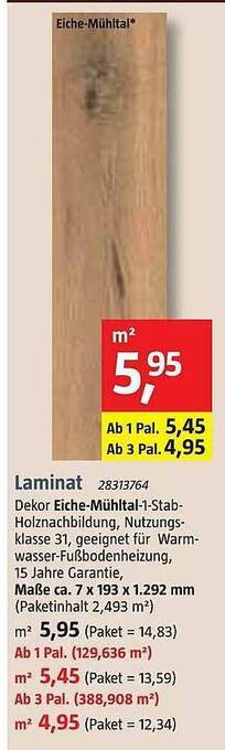 Bauhaus Laminat Angebot