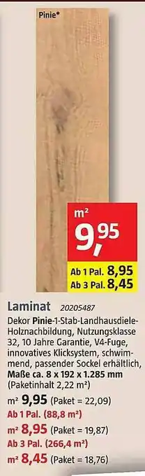 Bauhaus Laminat Angebot