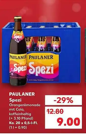 Kaufland Paulaner spezi Angebot