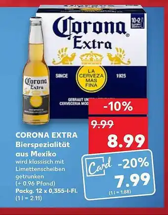 Kaufland Corona extra bierspezialität aus mexiko Angebot