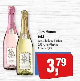 Markant Jules mumm sekt Angebot