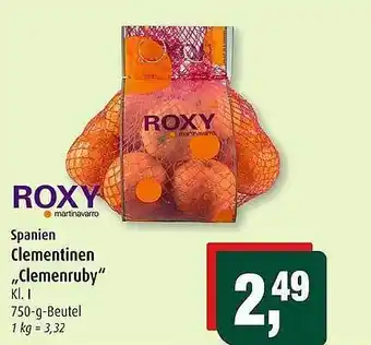 Markant Roxy spanien clementinen „clemenruby” Angebot