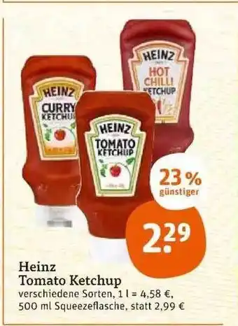 tegut Heinz tomato ketchup Angebot