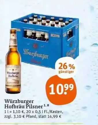 tegut Würzburger hofbräu pilsner Angebot