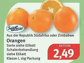 Feneberg Sanlucar orangen Angebot