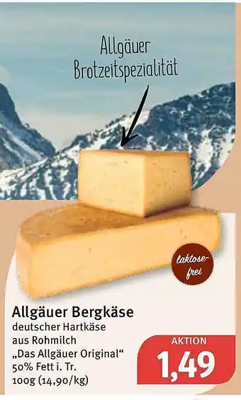 Feneberg Allgäuer bergkäse Angebot