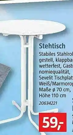 Bauhaus Stehtisch Angebot