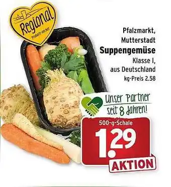 Wasgau Suppengemüse regional Angebot