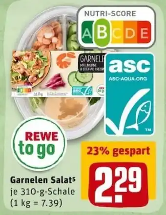 REWE City Garnelen Salat 310g Angebot