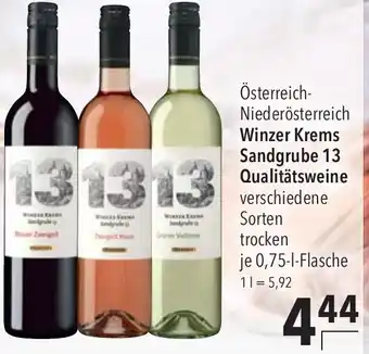 CITTI Markt Winzer Krems Sandgrube 13 Qualitätsweine 0,75 L Flasche Angebot